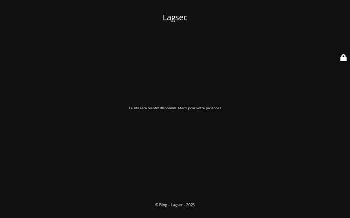 Screenshot of lagsec.com