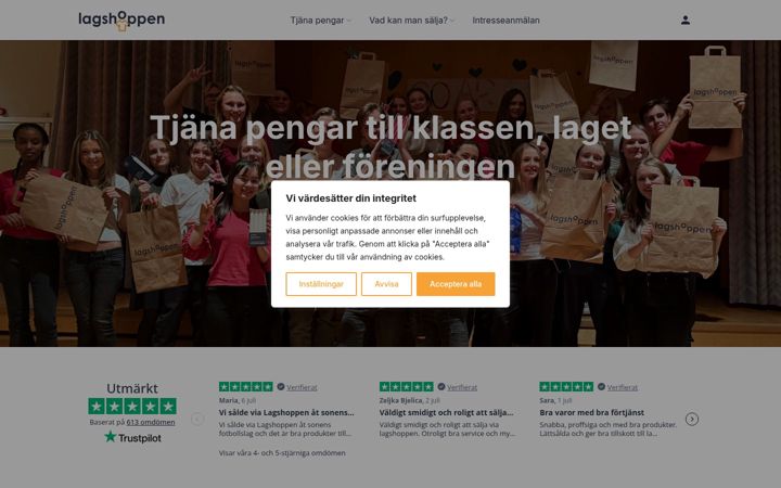 Screenshot of lagshoppen.se