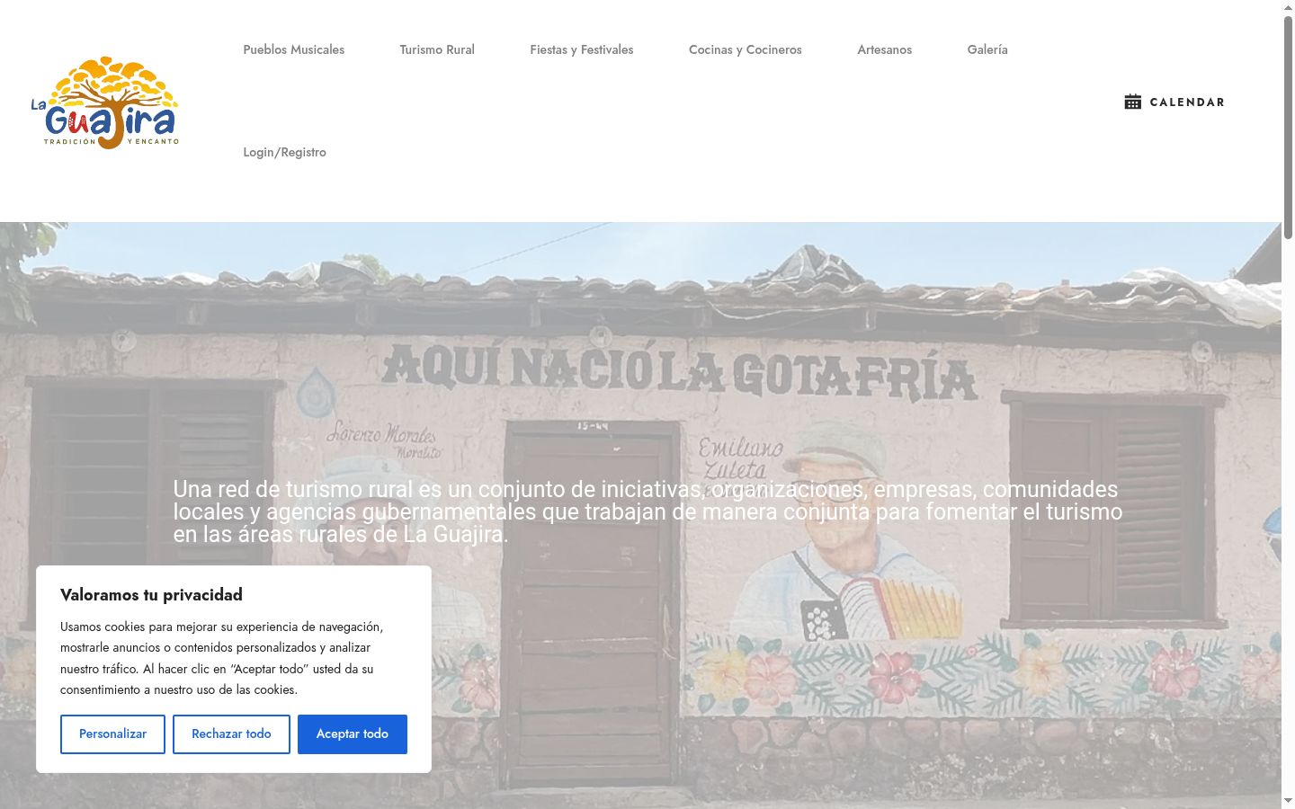 Screenshot του banner συγκατάθεσης που εμφανίστηκε πριν από οποιαδήποτε αλληλεπίδραση