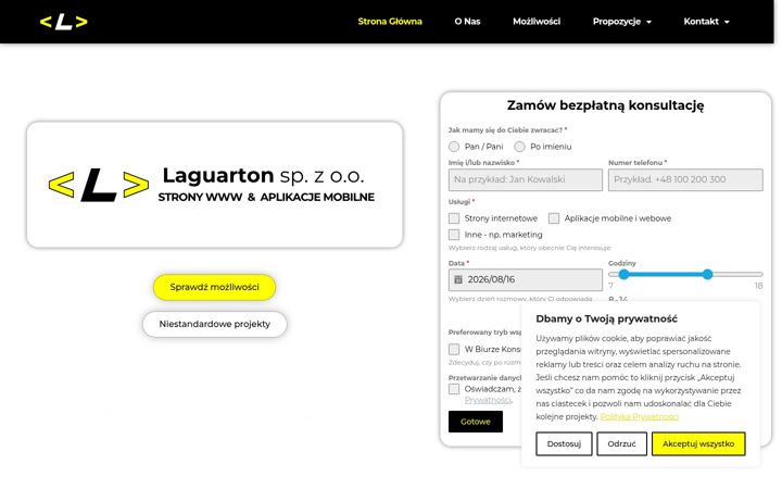 Screenshot of laguarton.pl