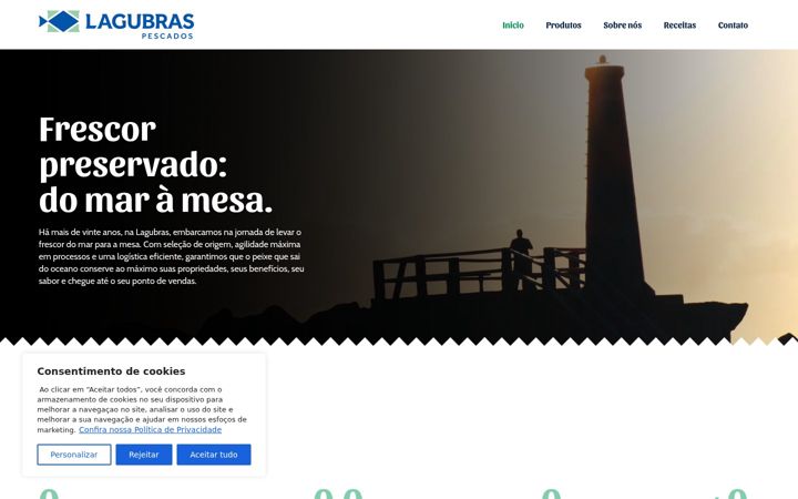Screenshot of lagubras.com.br