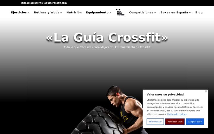 Screenshot of laguiacrossfit.com