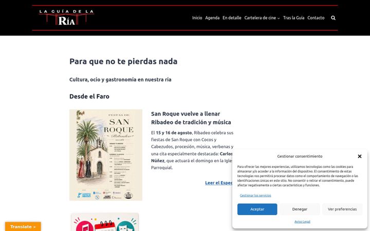 Screenshot of laguiadelaria.es