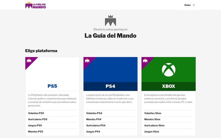 Screenshot of laguiadelmando.com