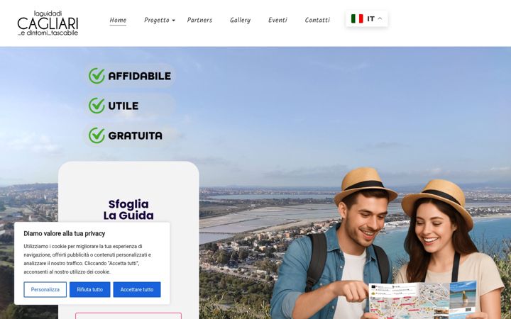 Screenshot of laguidadicagliari.com