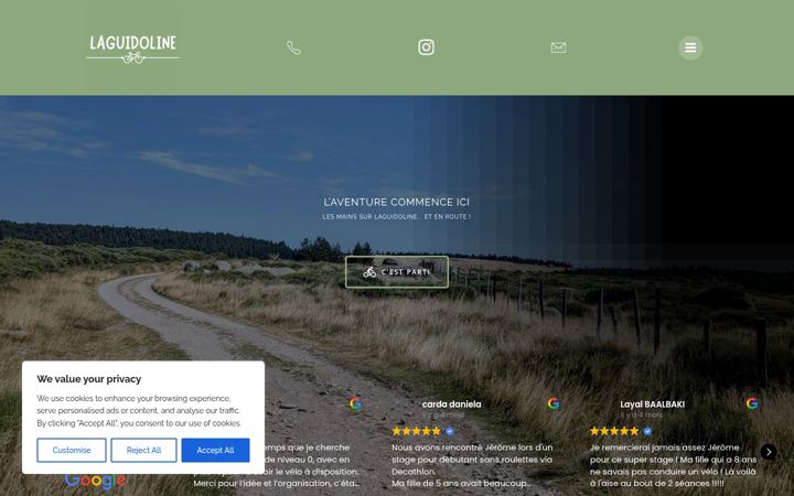 Screenshot of laguidoline.fr