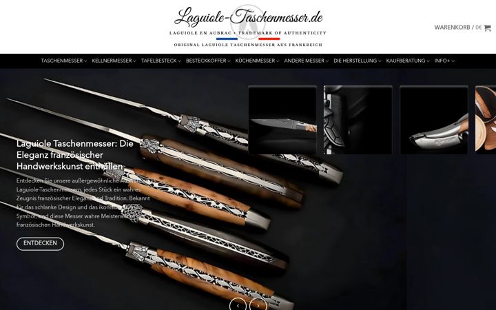 Screenshot of laguiole-taschenmesser.de