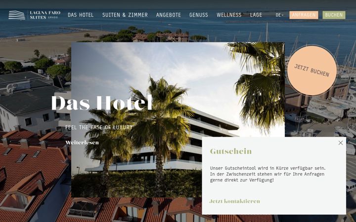 Screenshot of lagunafarosuites.com