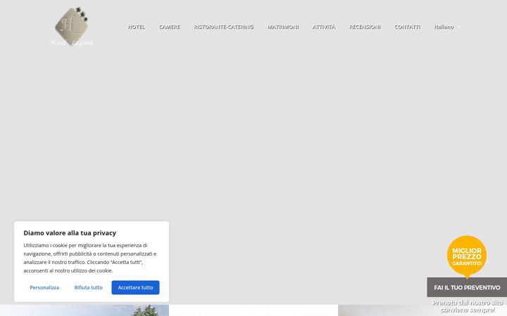 Screenshot of lagunahotel.it