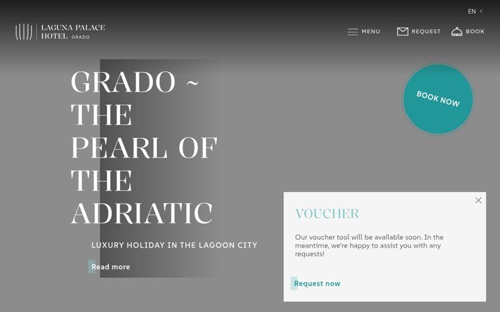 Screenshot of lagunapalacehotel.it