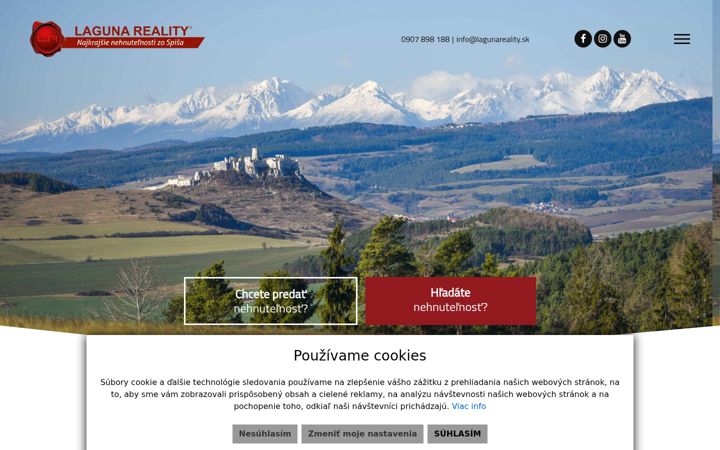 Screenshot of lagunareality.sk
