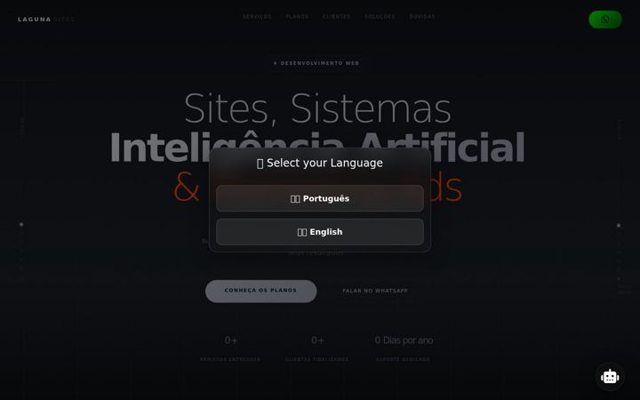 Screenshot of lagunasites.com.br