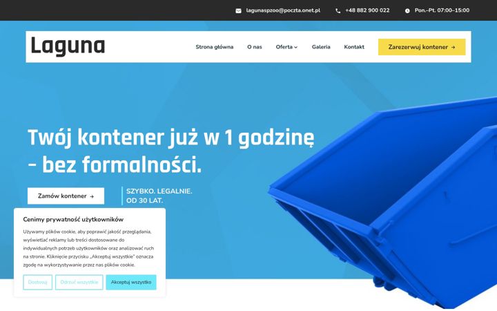 Screenshot of lagunaspzoo.pl