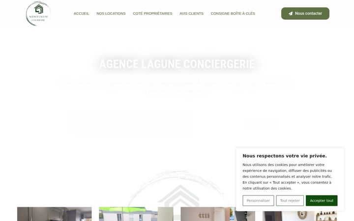 Screenshot of lagune-conciergerie.fr