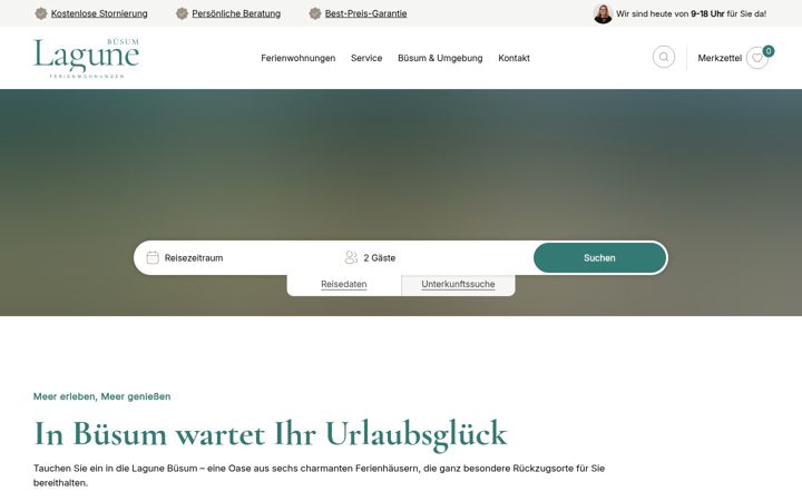 Screenshot of lagunebuesum.de