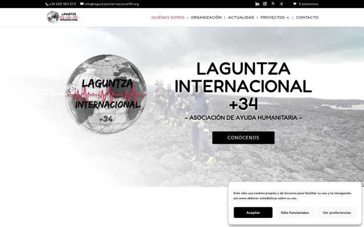 Screenshot of laguntzainternacional34.org