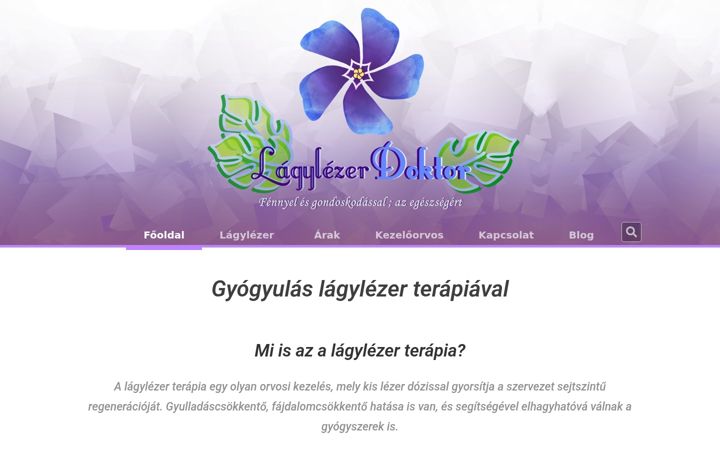 Screenshot of lagylezerdoktor.hu