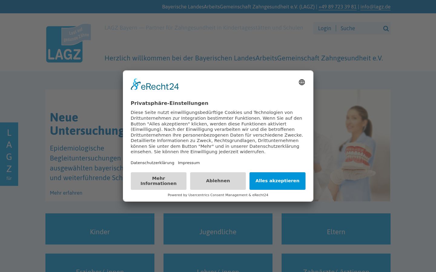 Screenshot tal-banner tal-kunsens muri qabel kwalunkwe interazzjoni