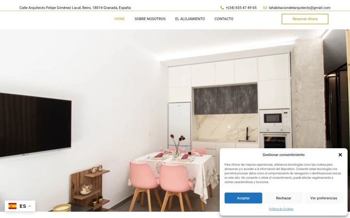 Screenshot of lahabitaciondelarquitecto.es