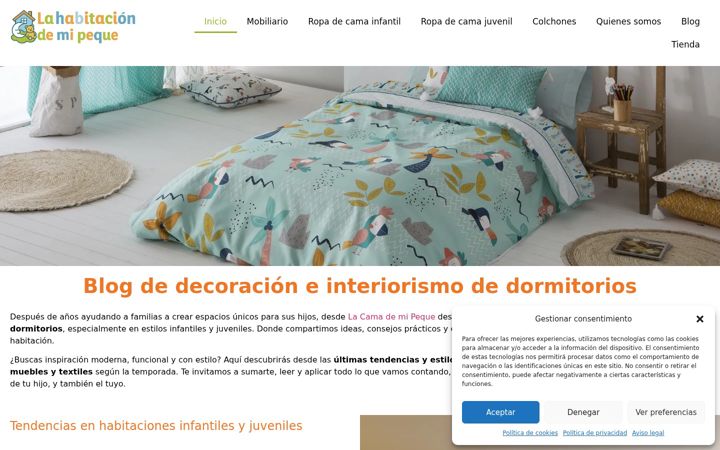 Screenshot of lahabitaciondemipeque.com