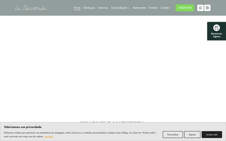 Screenshot of lahacienda.com.br