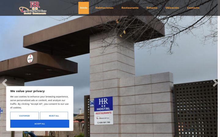 Screenshot of lahaciendadelcasar.com