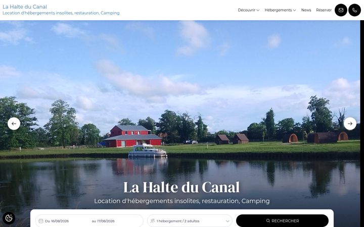 Screenshot of lahalteducanal.fr