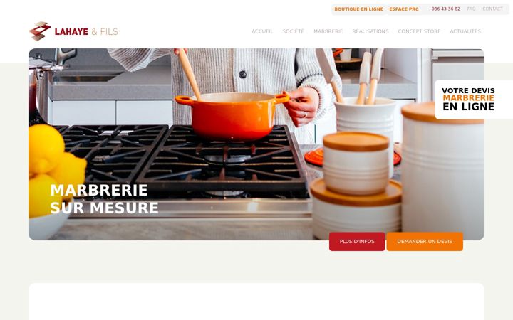 Screenshot of lahaye-fils.be