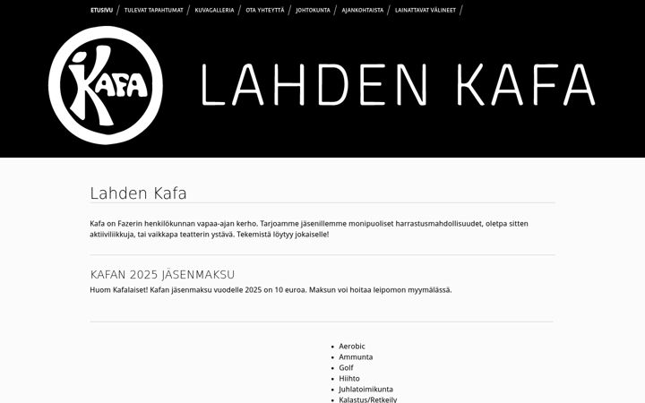 Screenshot of lahdenkafa.net