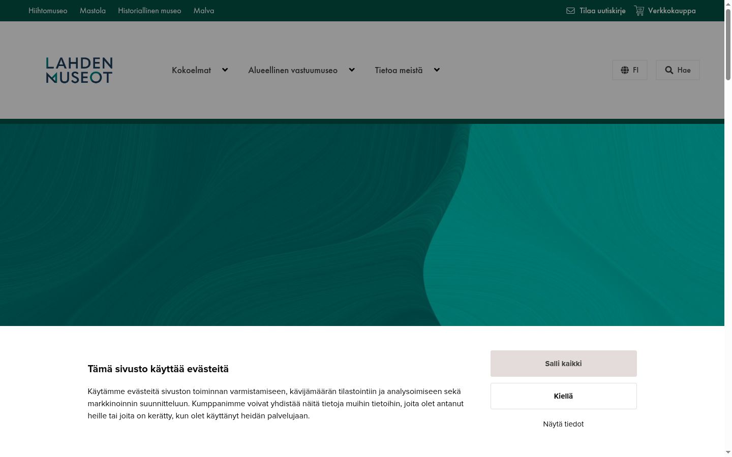 Screenshot van de toestemmingsbanner zoals getoond vóór enige interactie