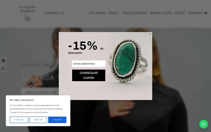 Screenshot of lahijadeljoyero.com