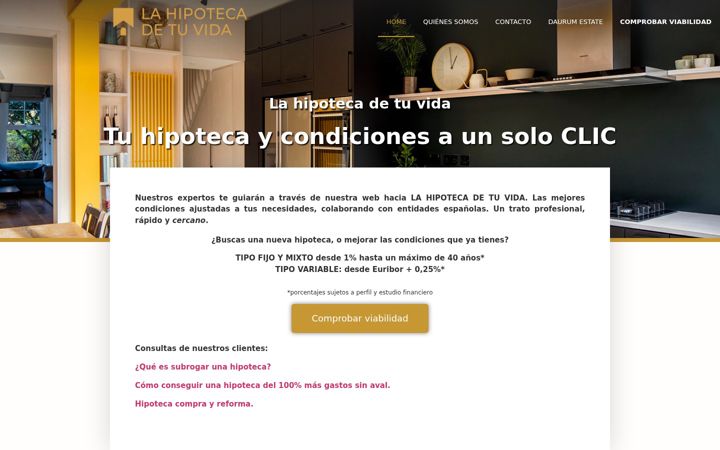 Screenshot of lahipotecadetuvida.com