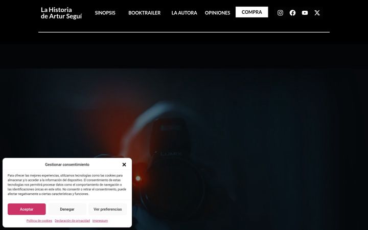 Screenshot of lahistoriadeartursegui.com