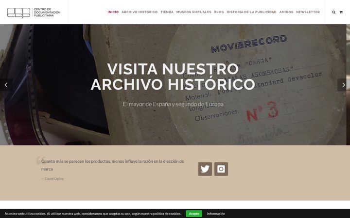 Screenshot of lahistoriadelapublicidad.com