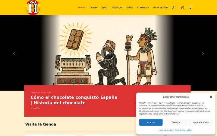 Screenshot of lahistoriaespana.com
