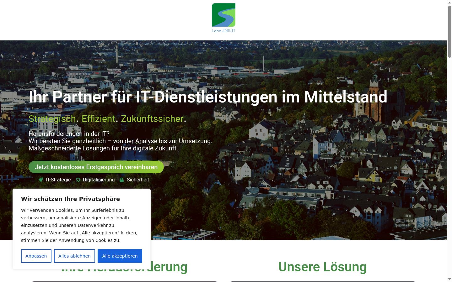 Screenshot tal-banner tal-kunsens muri qabel kwalunkwe interazzjoni