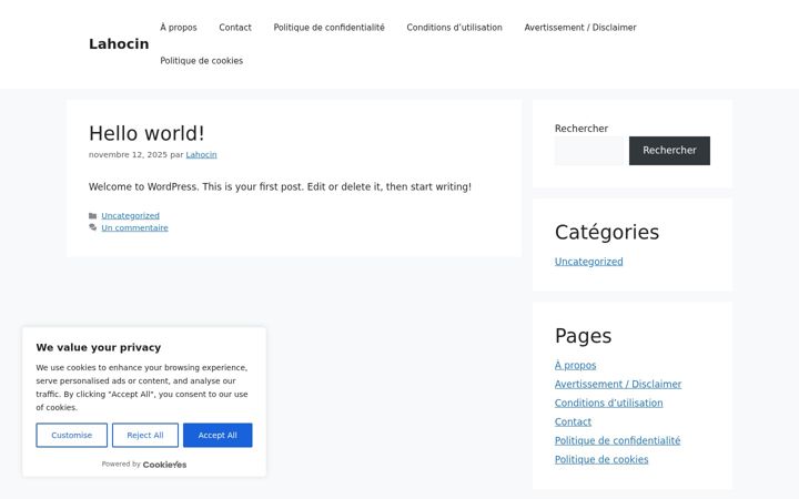 Screenshot of lahocin.com