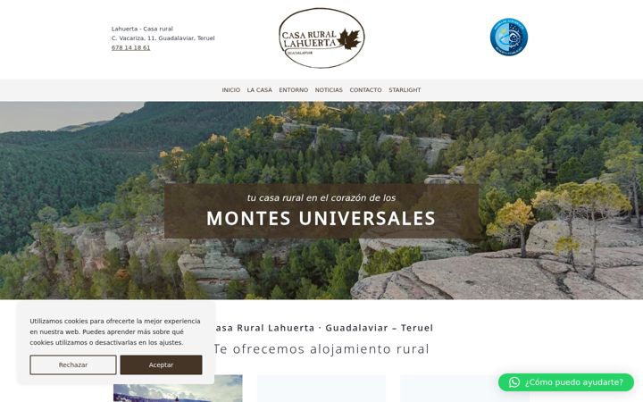 Screenshot of lahuertacasarural.es