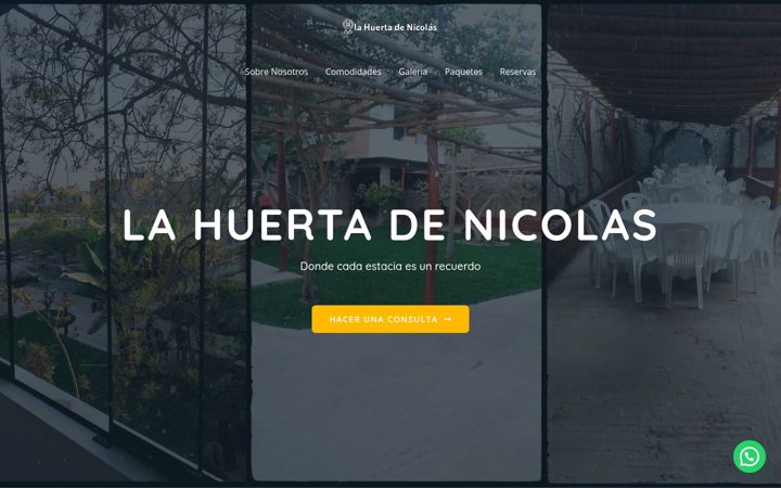 Screenshot of lahuertadenicolas.com