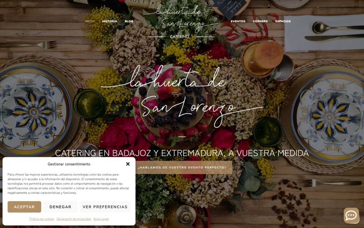 Screenshot of lahuertadesanlorenzo.es