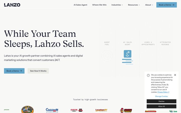 Screenshot of lahzo.com