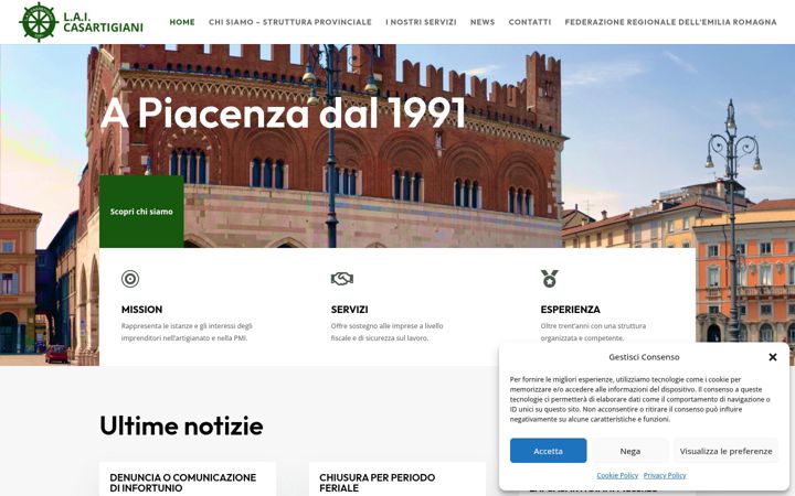 Screenshot of lai-casartigiani.it
