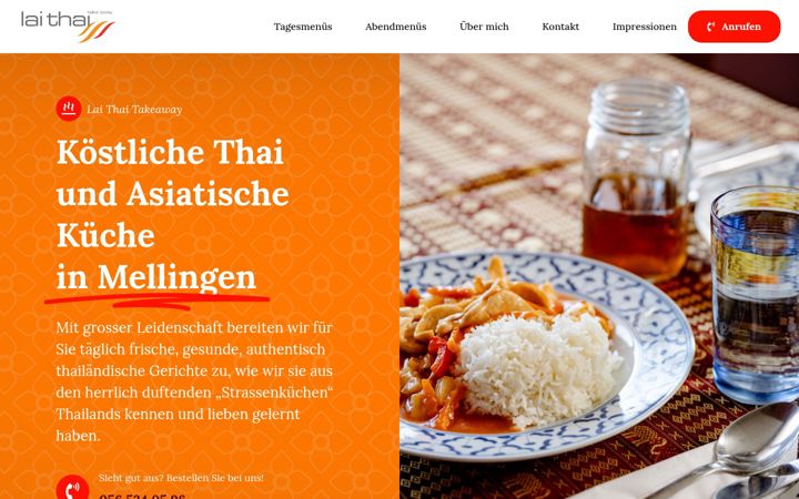 Screenshot of lai-thai.ch