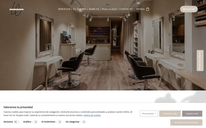 Screenshot of laiacoiffeur.com