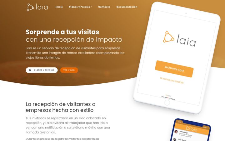 Screenshot van laiahq.com