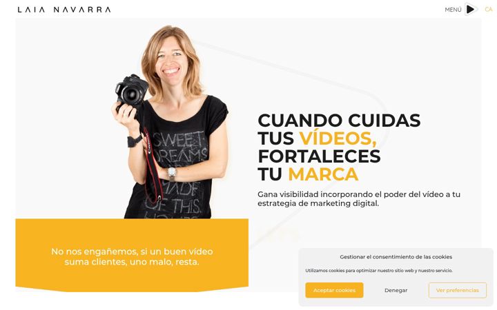 Screenshot of laianavarra.com