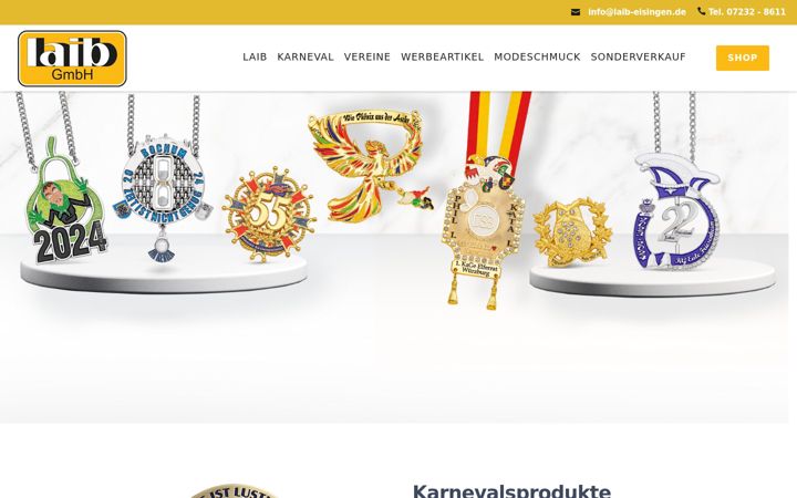 Screenshot of laib-eisingen.de