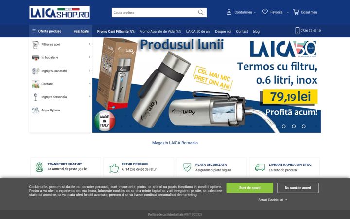 Screenshot of laicashop.ro
