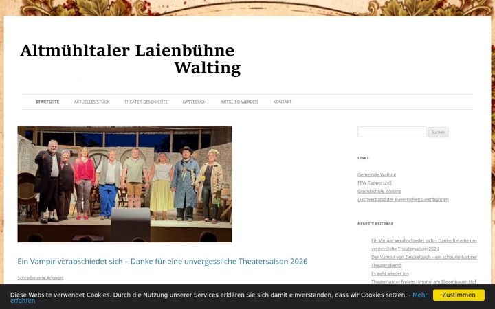 Screenshot of laienbuehne-walting.de