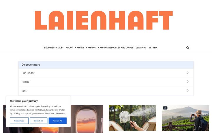 Screenshot of laienhaft.com